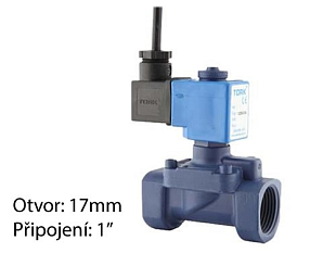 Elektromagnetisches Ventil für Unterwasseranwendungen TORK T-SW 105 DN 25, 230 VAC
