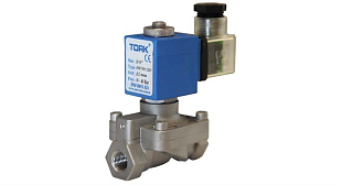 Elektromagnetisches Edelstahlventil TORK T-SYD 602 DN 10, 230 VAC