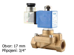 Elektromagnetisches Ventil für Heizöl TORK T-YN 404 DN 20, 230 VAC