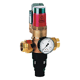 Rohrtrenner Honeywell R295SB-3/4A, Gefährdungsklasse 4, BRONZE, elektrisch betätigt, Manometer, Druck 1 bar, DN 20