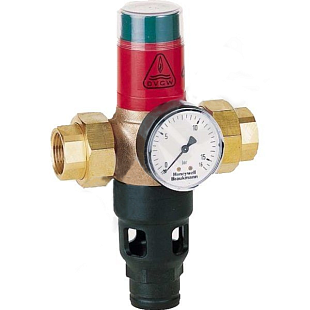 Rohrtrenner Honeywell R295-11/4A, Risikoklasse 3, BRONZE, mit Manometer und Entleerung, Druck 0,5 bar, DN 32