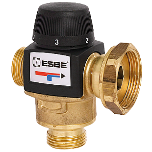 Thermostatisches Mischventil ESBE VTA 577 20-55°C G 1" mit Adapter PF 1 1/2"
