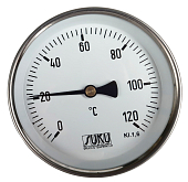 Thermometer SUKU, D 80, 0-120°C + Tauchhülse, 1/2 (C31.000012)