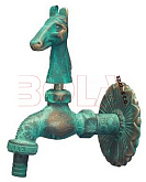 Nostalgisches Auslaufventil Schlösser Pferd