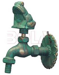 Nostalgisches Auslaufventil Schlösser Frosch