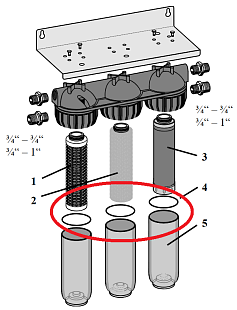 Ersatzdichtungsringe Honeywell OR60 für Filter FF60