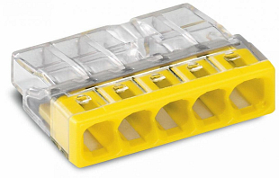 WAGO COMPACT Verbindungsklemmen 5-Leiter 100 Stück