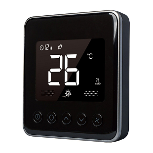 Digitaler Thermostat Honeywell TF428DN-RSS_U schwarz, für Gebläsekonvektor