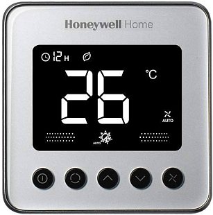 Digitaler Thermostat Honeywell TF428SN-RSBS-U silber, für Gebläsekonvektor