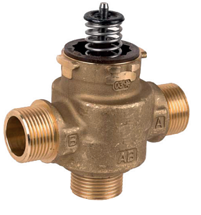 Eigenständiges Ventilgehäuse Honeywell VCZMQ6000/U, Dreiwege, Außengewinde 1"