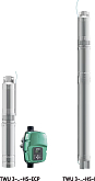 Mehrstufige Tauchpumpe Wilo Sub-TWU 3.03-08-HS-ECP-B (6079401)