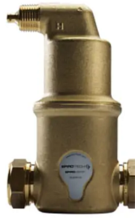 Messing-Entlüfter Spirotech Spirovent AA100 mit horizontalem Anschluss 1"