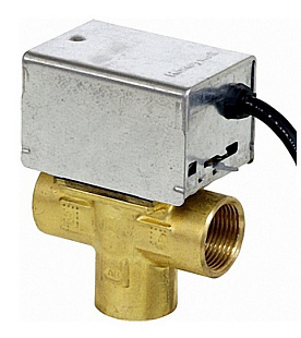 Verteilerventil mit elektrischem Antrieb Honeywell V4044F1000 DN 20