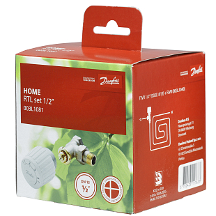 Rücklauftemperaturbegrenzer Danfoss FJVR, Set mit Fühler und Ventil, Eckform, DN15 (003L1081)