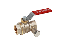 Kugelhahn mit Hebelgriff GIACOMINI R910S, Innen-/Innengewinde, 1 1/2" – 3/8" (R910SX007)