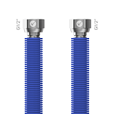 Anschlussschlauch Merabell AQUA FLEXI G1/2"-G1/2" blau, Länge 30–60 cm