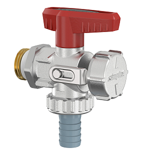 Flamco KFE-KH Ablasshahn 1/2" Eckausführung mit Schlauchanschluss (F10671)