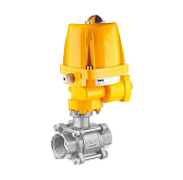 Edelstahl-2-Wege-Kugelhahn TORK DN 20 mit elektrischem Stellantrieb 230 V On/Off