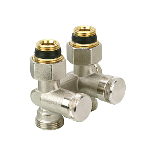 Doppelte Heizkörperverschraubung Danfoss RLV-K DN 15 gerade (003L0280)