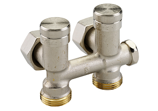 Doppelte Danfoss Heizkörperverschraubung RLV-K DN 20 Eckform (003L0283)