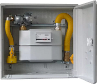 Ausgestatteter Schrank HUTIRA S 300 DC SET 6 FLEXI 100 — Regler, H-Rahmen, Flexischläuche; 6 m3/h, 3" / 1" Eckausführung (44557706)