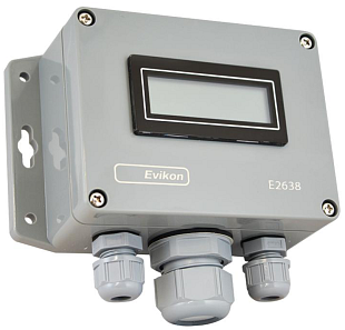 Gasdetektor für Kohlenmonoxid mit LCD-Display EVIKON E2638-CO2-40K-R-LCD